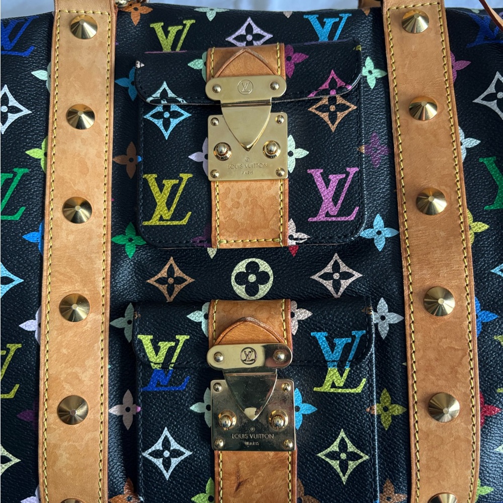Louis Vuitton Black Monogram Keepall 45 - Picture 4 of 12